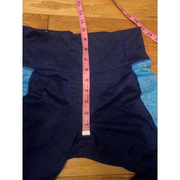 Tek Gear, women's blue color blocked elastic waist athletic leggings size small - Picture 7 of 8